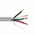 Swe-Tech 3C Shielded Security/Alarm Wire, Gray, 18/4 18AWG 4 Conductor, Stranded, CM / Inwall rated, Pullbox, 500ft FWT10K5-54212SF